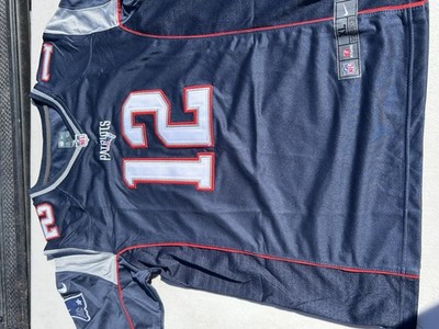 Nike NFL Tom Brady #12 New England Patriots YOUTH 18 XL Navy Blue