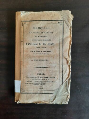 Mémoires IN Shape Of Letters On Bishop Louis-François D'Orleans Flight 3 1835 - Bild 1 von 2