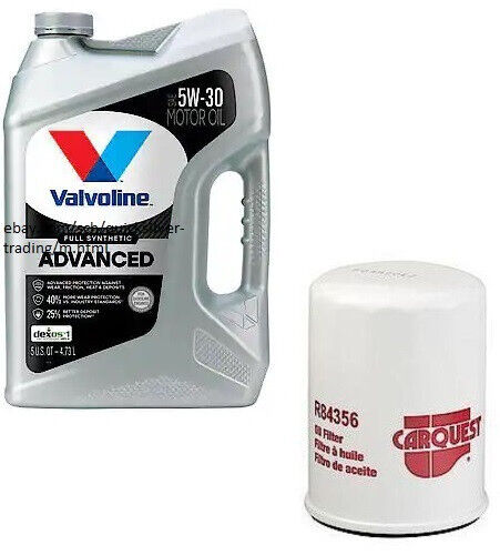 Carquest R84356 Eng. Oil Filter & 5 Quarts Valvoline 5w30 Adv Full Syn Motor Oil - Picture 1 of 1