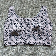 Rhonda Shear Floral Print Crop Top Sleeveless...