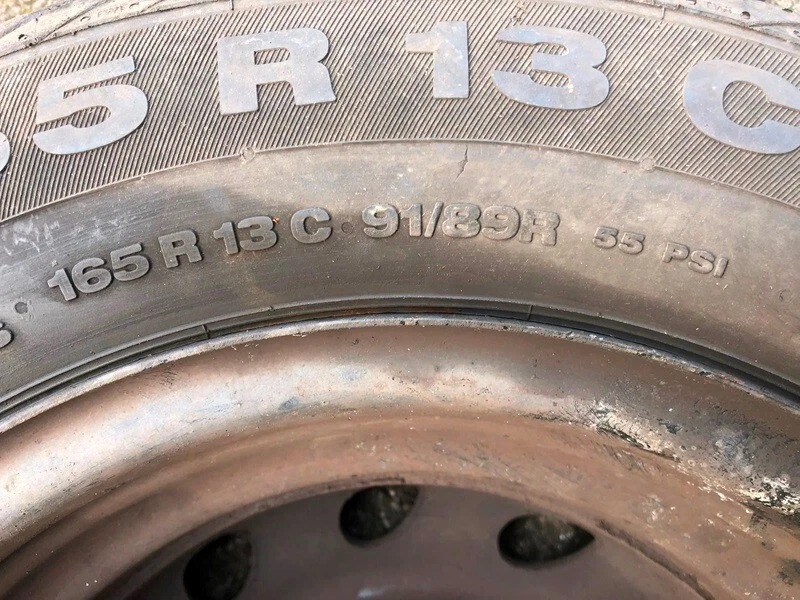 1xkomplette Reserverad Ersatzrad+Felge 165/R13C 91/89R für Opel Corsa+Anhänger - Bild 3 von 4