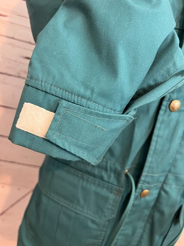 Woolrich Full Zip Coat Chore Jacket Small Wool Vintage Plaid Lining USA Green - Picture 9 of 13