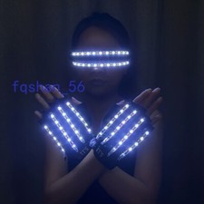 LED Laser Light Gloves LED Glasses Props DJ Party Cosplay Nightclub Dancer Bar