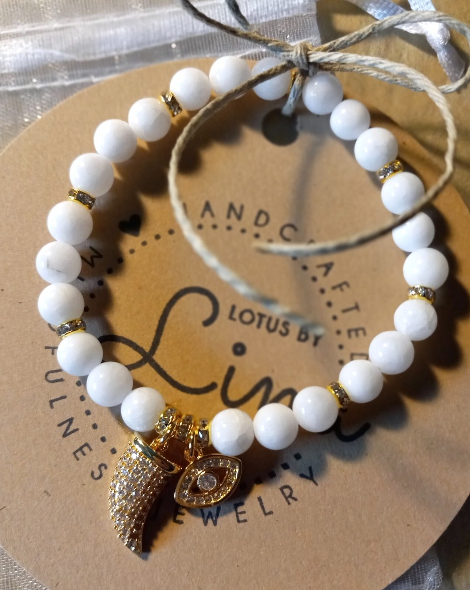 COOLSTEELANDBEYOND Bracelet Trois Rangées Mauvais Œil En Cuir - Homme Femme Wrap Bracelet
