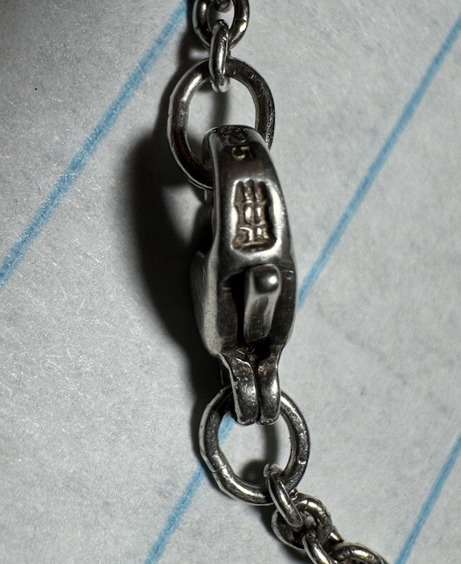 James Avery Changeable Charm Holder Necklace Sterling Silver Horseshoe 18 Inches Falak Tayyeb