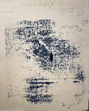 SURFACE EFFECTS 1969 OR 1965 SIGNATURE TO DECIPHER FROTTAGE ON PAPER