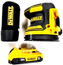 DeWalt DCW210 20V Cordless 5" Orbital Sander, DCB203 Battery Brushless 20 Volt