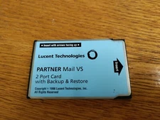 Avaya Lucent AT&T Partner ACS VS Mail 2 Port Exp Card & Backup Restore 108344268