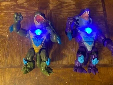Beast Lab Interactive Action Figures TESTED/WORKS • Lot of 2 w/ Lights & Sounds