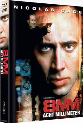 ''8MM Eight Millimeter'' - Nicolas Cage Cult Thriller - ltd BLU RAY DVD MEDIABOOK 