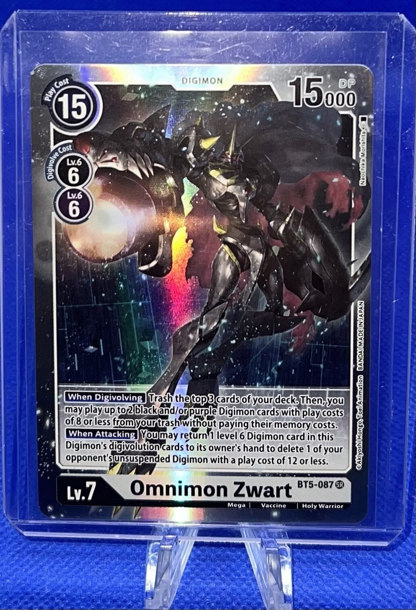 Digimon English Omnimon Zwart BT5-087 SR Battle of Omni | eBay