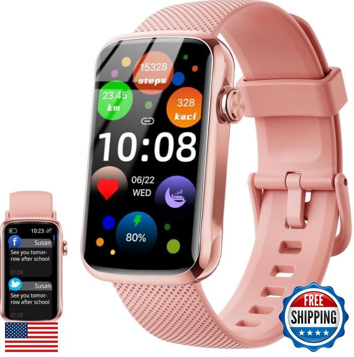 Fempoin Smart Watch, Smartwatch for Men Women with 24 Sport Modes, IP68  Water