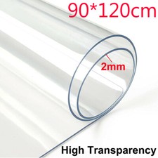 Non Slip Office Chair Desk Mat Floor Computer Carpet Protector PVC Plastic Clear