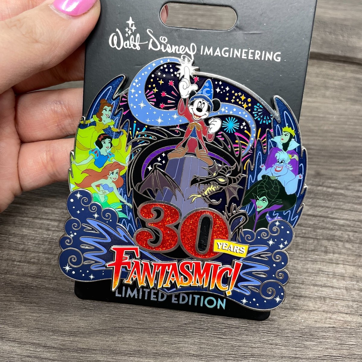 【WDI LE300】D23 Expo2019 ディズニー ディスコ ピンバッジ 2019 Disney D23 Expo WDi Mickey Mouse Disco Mickey & Minnie
