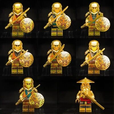 MARKENLOS Neu 8PCS Minifigur Ninjago Meister Sensei Wu Ninja Lloyd Bausteine Spielzeug DIY