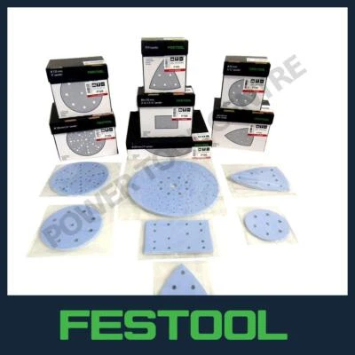 Festool Granat Sandpaper Sanding Abrasive Discs Sheets Pads STF Packs of 5