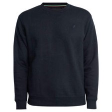 Image of REPLAY Men's Small Logo Black Crew Sweatshirt M3102 - Black
