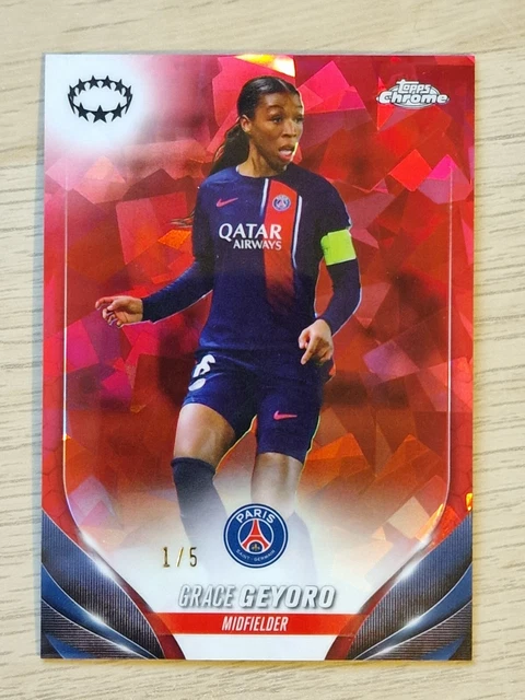 Topps Womens Sapphire 23/24 UWCL - Grace Geyoro 1/5 PSG FRANCE