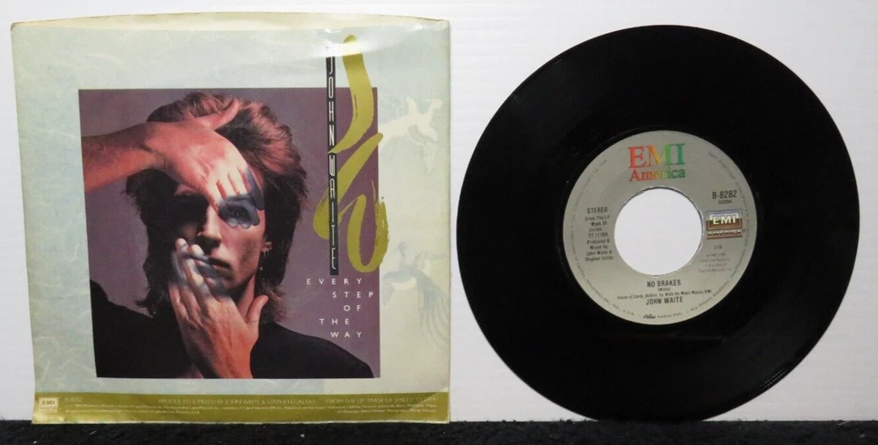JOHN WAITE EVERY STEP OF THE WAY/NO BRAKES (NM) B-8282 45 RECORD - Image 2 of 2