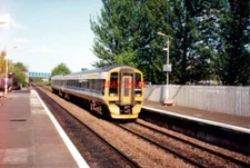 PHOTO  CLASS 158 DMU 158715 AT FALKIRK GRAHAMSTON