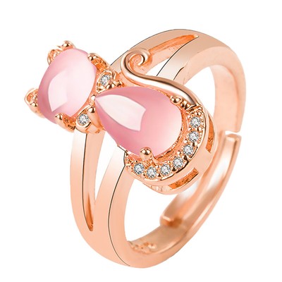Neuheit Katze Ring Katze Geformt Ring Weihnachten Geschenk Ring