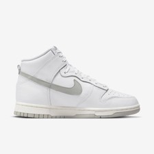 Nike Dunk High White Sail Grey Fog donna 5 uk nuove autentiche 