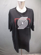 NBA Size L Mens BLK Printed Stretch Crew Neck Short Sleeve Athletic T-Shirt 874