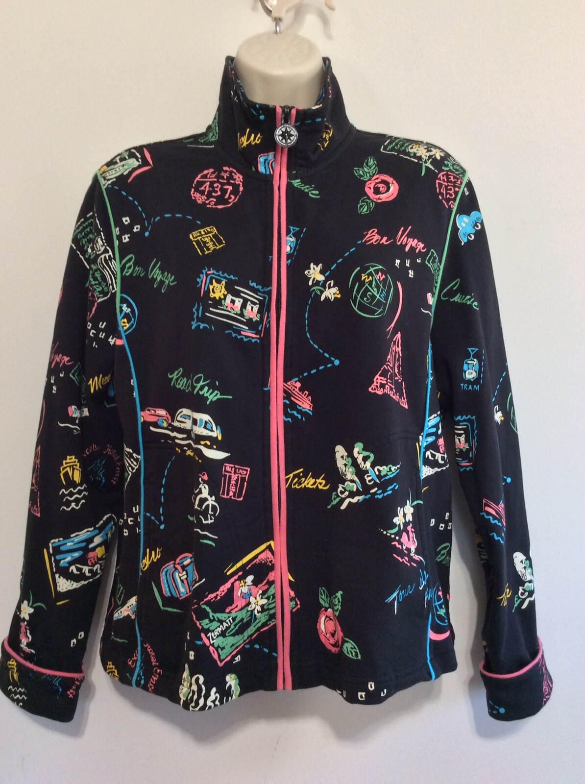 Koret Jacket Lightweight  full zip  turtleneck Bl… - image 1