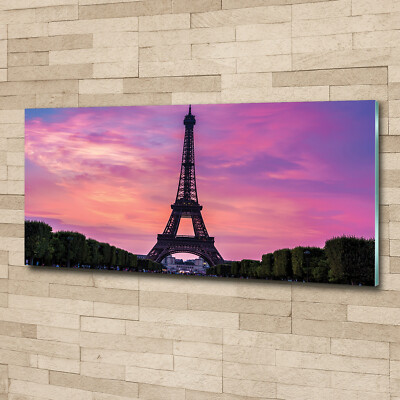 Wandbild aus Plexiglas  Druck auf Acryl 125x50 Eiffelturm Paris