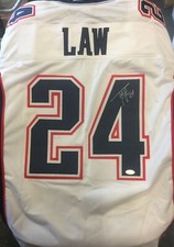 Ty Law Authentic Signed White Pro Style Jersey Autographed JSA Auth#WPP690461