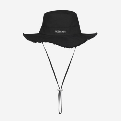 Jacquemus Le Bob Artichaut Bucket Hat Black /