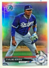 Starling Heredia 2017 Bowman Chrome Prospect #BCP226 REFRACTOR #'d 26/499