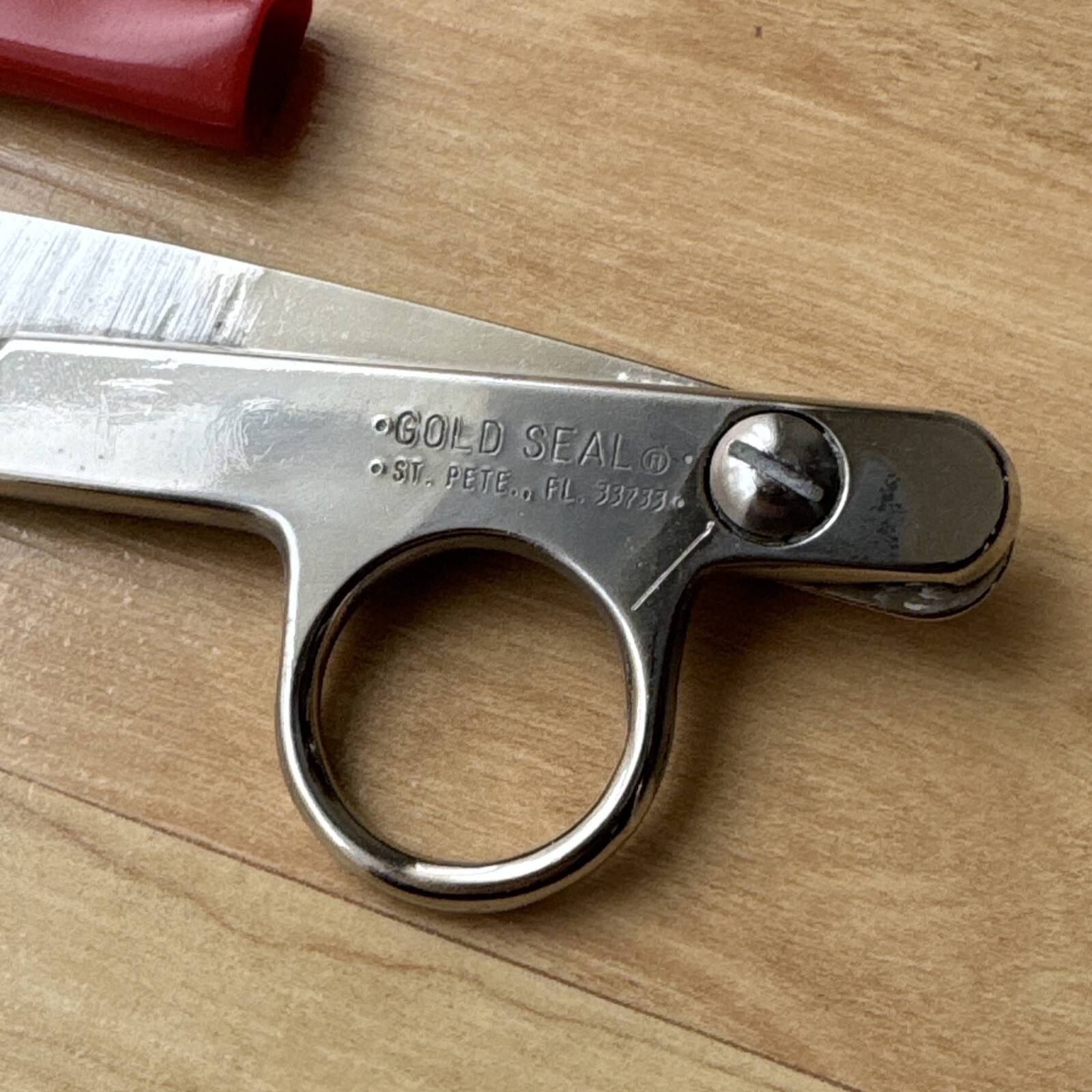 Vintage GOLD SEAL NO 104 NICKLE PLATED THREAD NIPPERS SEWING SCISSORS