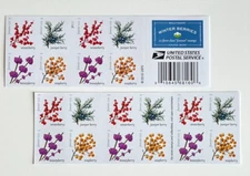 Pane of 20 Winter Berries Stamps Wedding Celebrate Engagement Holiday Stamps