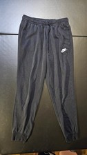 Nike Sportswear Club Fleece Joggers Pants Womens M Black Lightweight