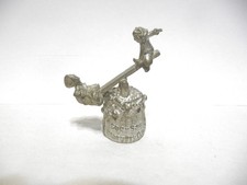 THIMBLE VINTAGE PEWTER "SEE-SAW MARGERY DAW"  & IT MOVES UP & DOWN