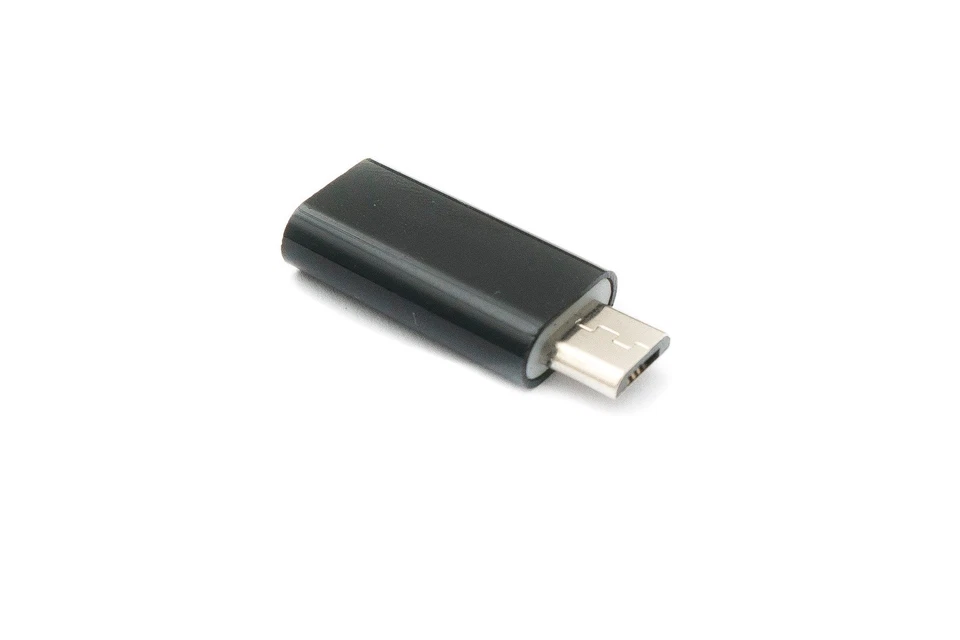 SYSTEM-S USB 3.1 Adapter Typ C Buchse zu 2.0 Micro B Stecker in Schwarz - Bild 2 von 4