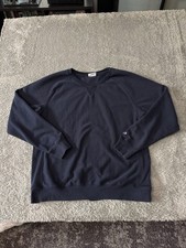 Vintage Champion Mens Reverse Weave Blank Crewneck Sweatshirt Navy Blue Size 2XL