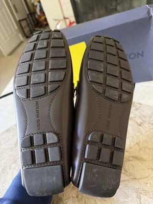 EUC Louis Vuitton Monte Carlo Loafers Dark Brown Leather Shoes UK