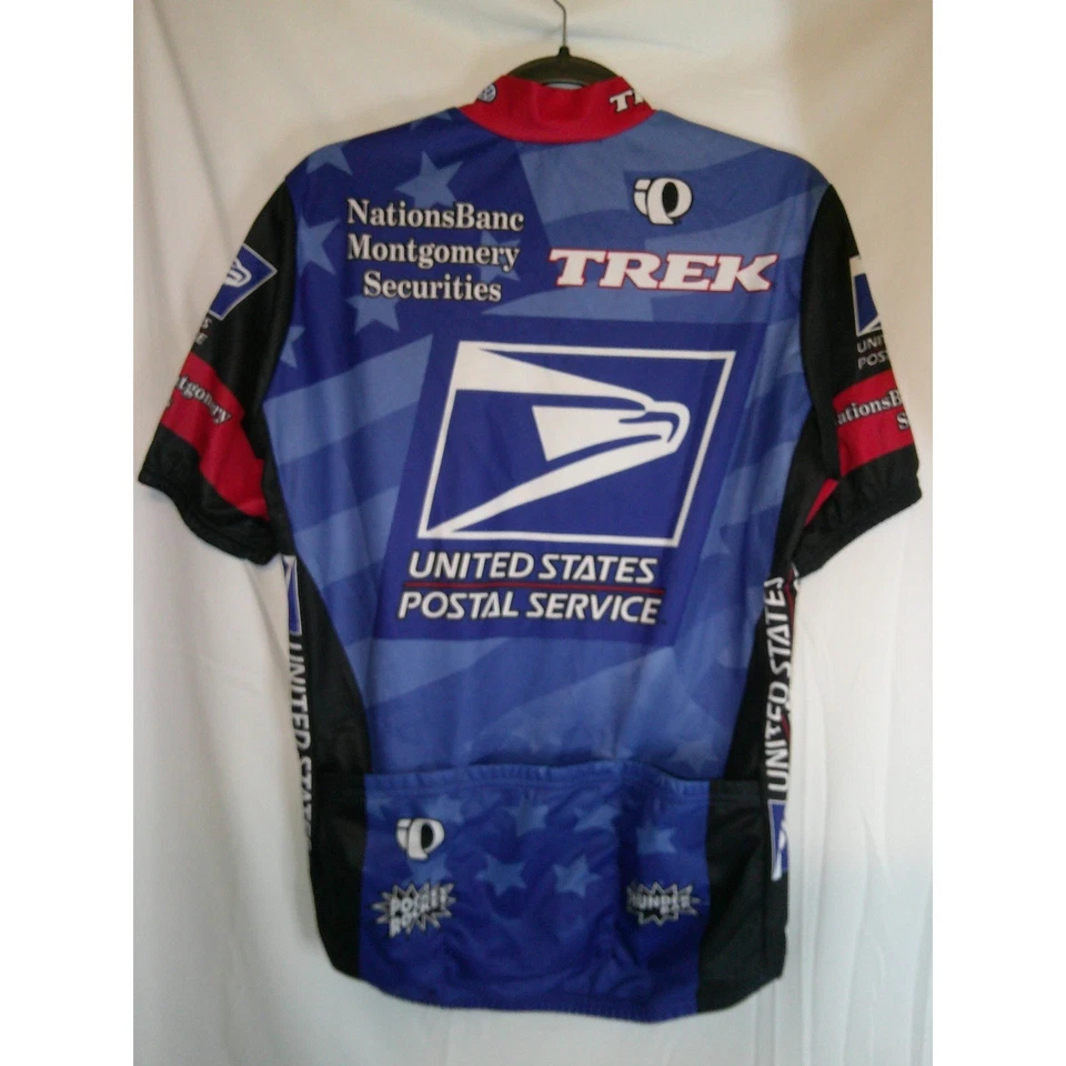 VTG Pearl Izumi TREK United States Postal Service Cycling Jersey Short Sleeve L - Image 2 of 3