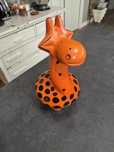 Whimsical Kisii Soapstone Giraffe, hand carved, Kenya