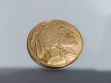 Copy 2010 U.S. Buffalo Indian Head Coin Gold colored Preowned
