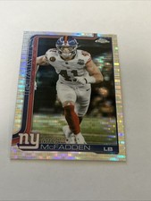 2025 Topps Chrome Football- Micah McFadden Pulsar Refractor #232