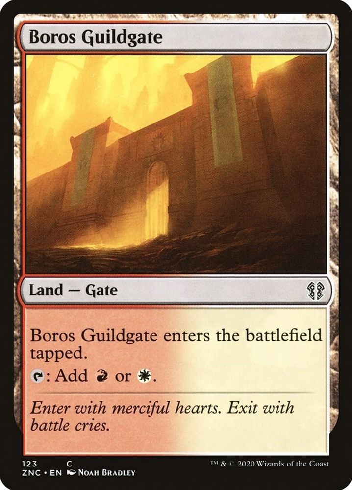 2020 Magic: The Gathering: ZNC - Boros Guildgate (#123, C, Near Mint)