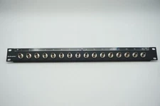 Canare 161U-BJRK 12G A/V (1 RU, 16 Receptacles) BNC Stand-Off Panel