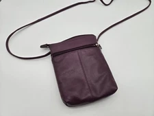 ILI Small Crossbody Leather Bag Purple