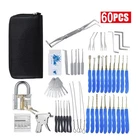 Stainless Steel 60 Keys Pick Tool Kit Transparent PadLock Available for Practice