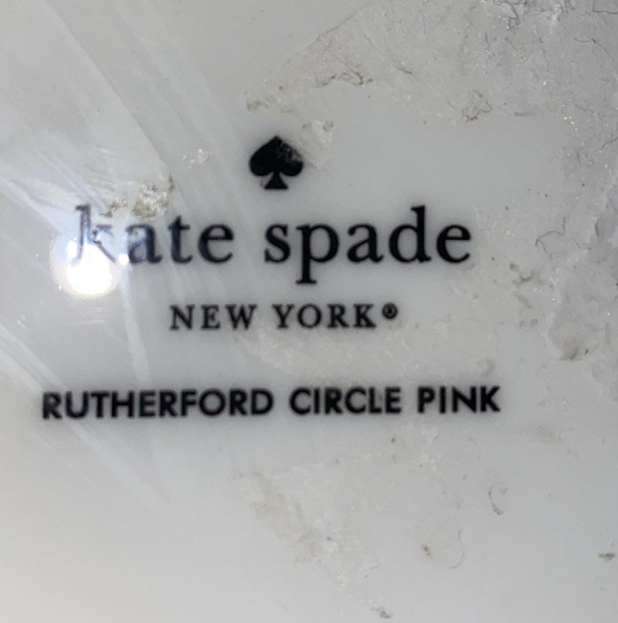 Kate Spade Lenox Rutherford  Circle Pink Luncheon Plates 9 1/2” thumbnail 3
