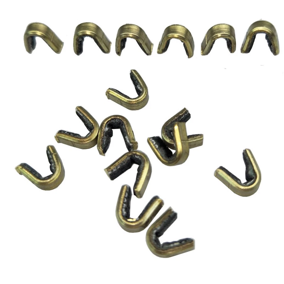 Archery String Nocking Points Brass Buckle Clips Nock Bow String Protector - Image 2 of 4