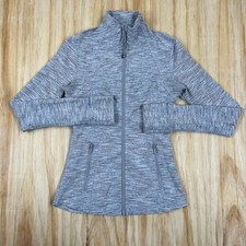 Lululemon Define Jacket Heathered Gray Size 4 Long Sleeve Full Zip W4ACYS